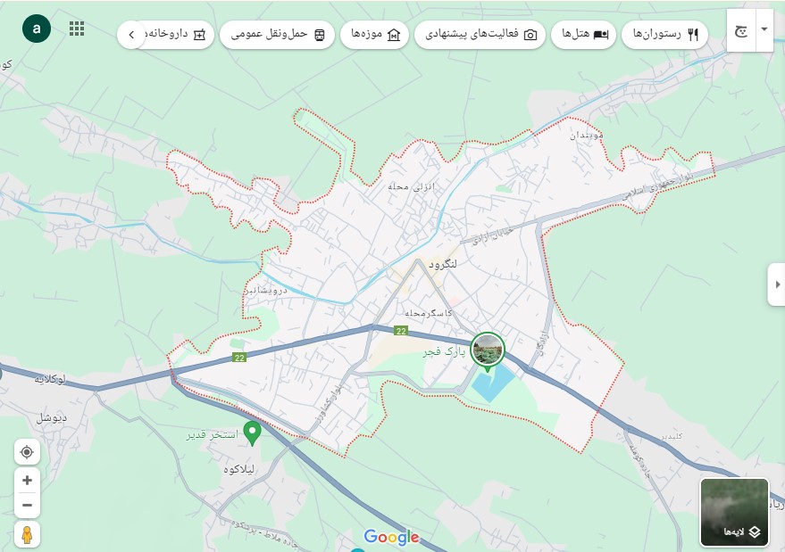 نقشه لنگرود